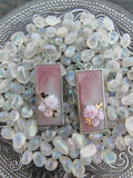 Precious Girl Earrings/ Silver Rectangle
