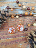 Autumn Days Earrings / Gold Circle