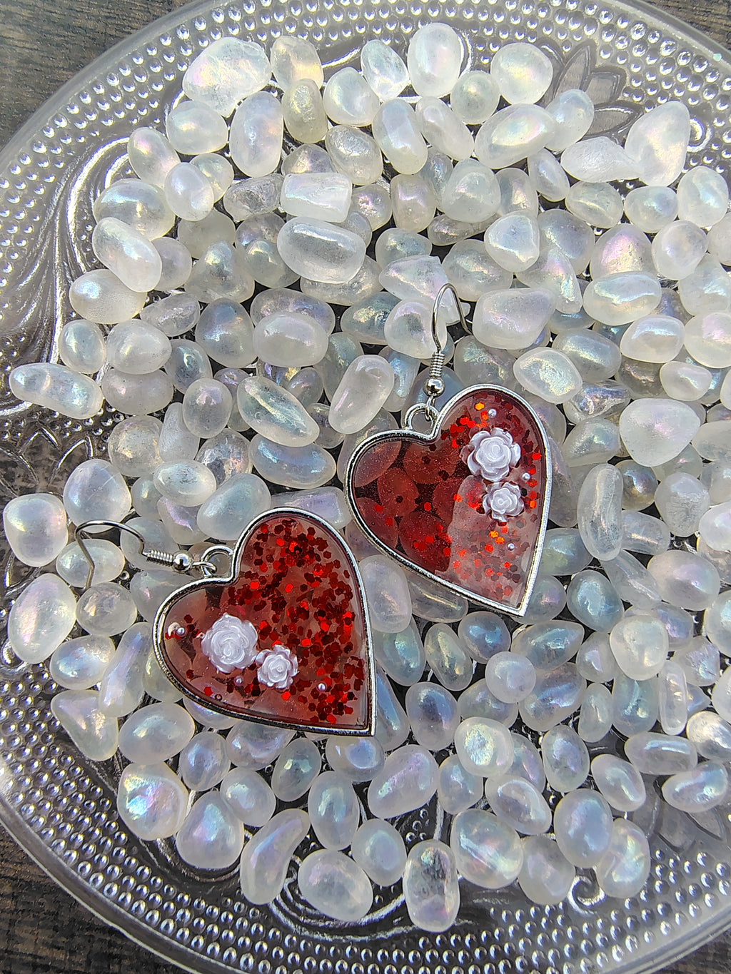 Be My Valentine Earrings / Silver Heart