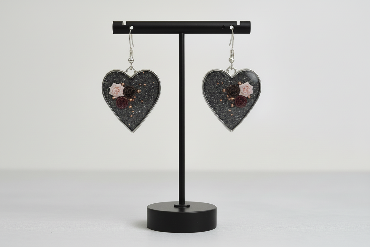 Deeply In Love Earrings / Silver Heart