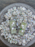Spring Roses Earrings / Silver Rectangle