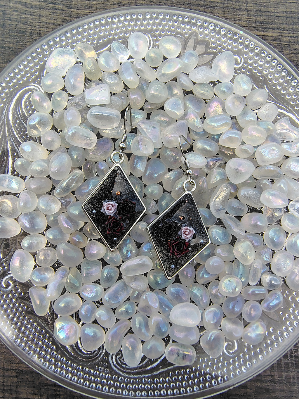 Deeply In Love Earrings /Silver Diamond