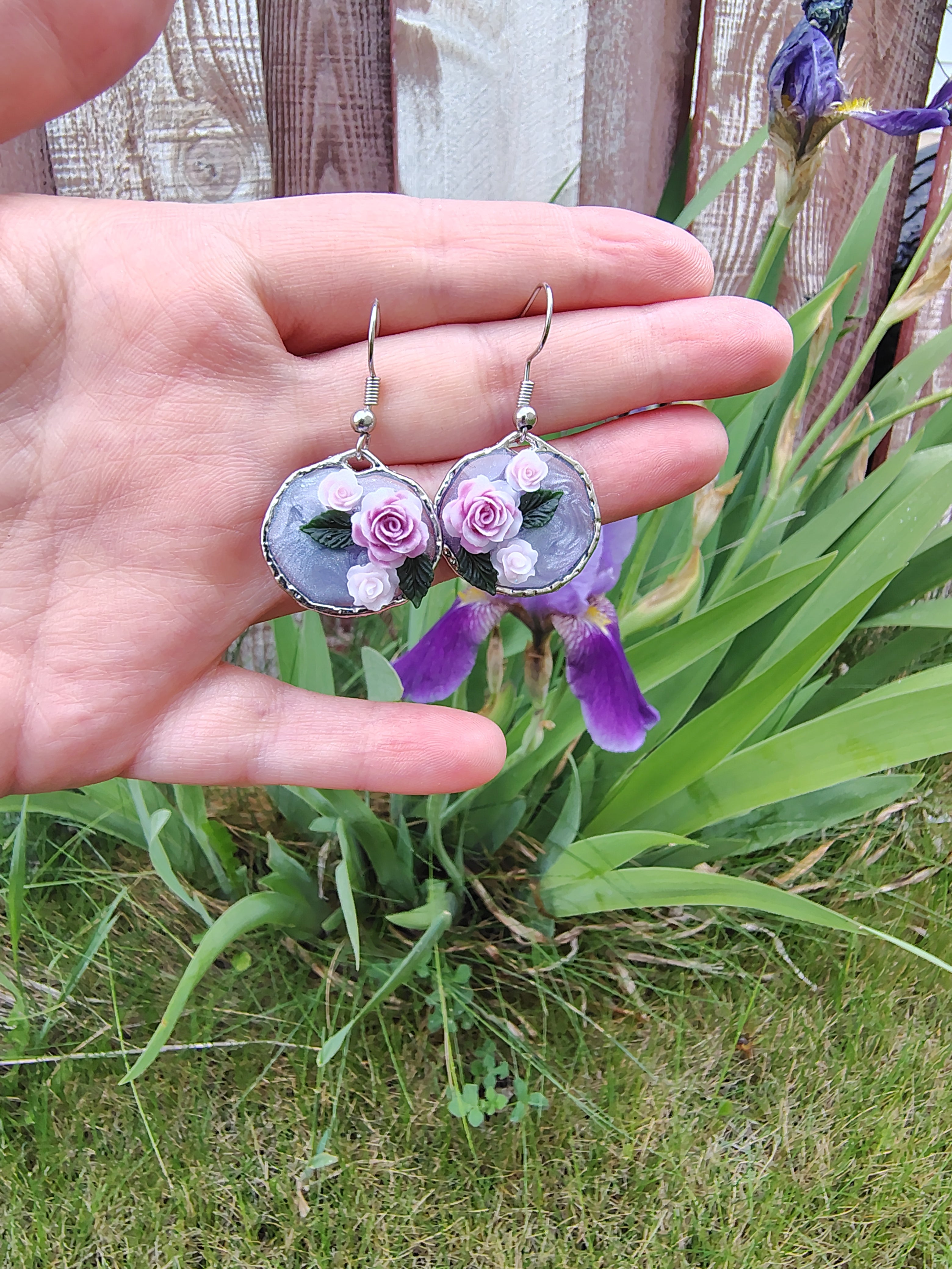 Violet Garden Earrings