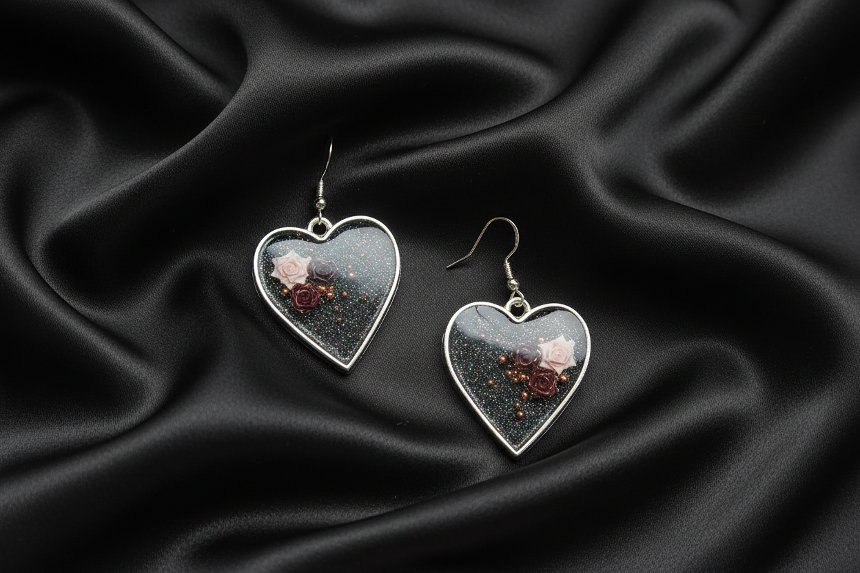 Deeply In Love Earrings / Silver Heart
