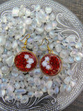 Be My Valentine Earrings / Gold Circle