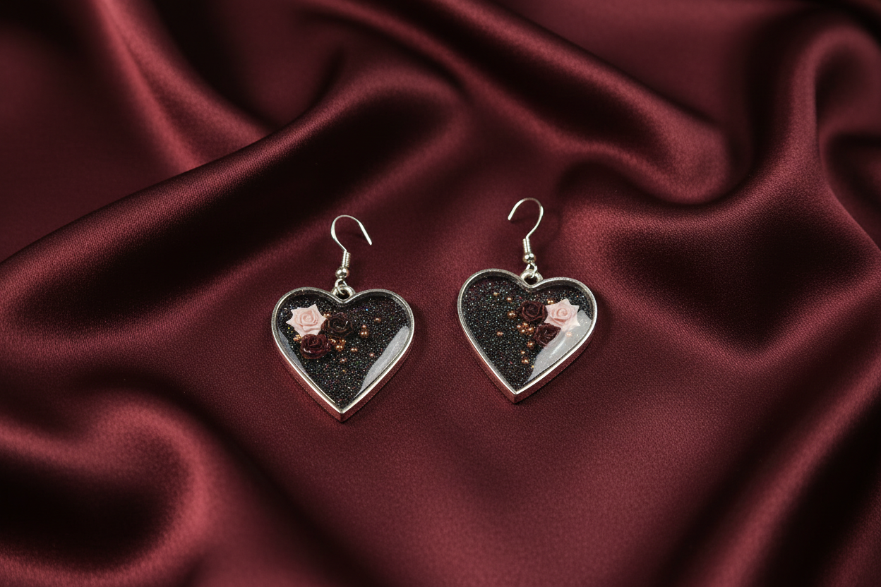 Deeply In Love Earrings / Silver Heart